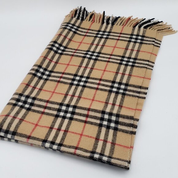 Burberry Classic Vintage Wool Large Scarf lux83-102325 - Picture 2 of 11